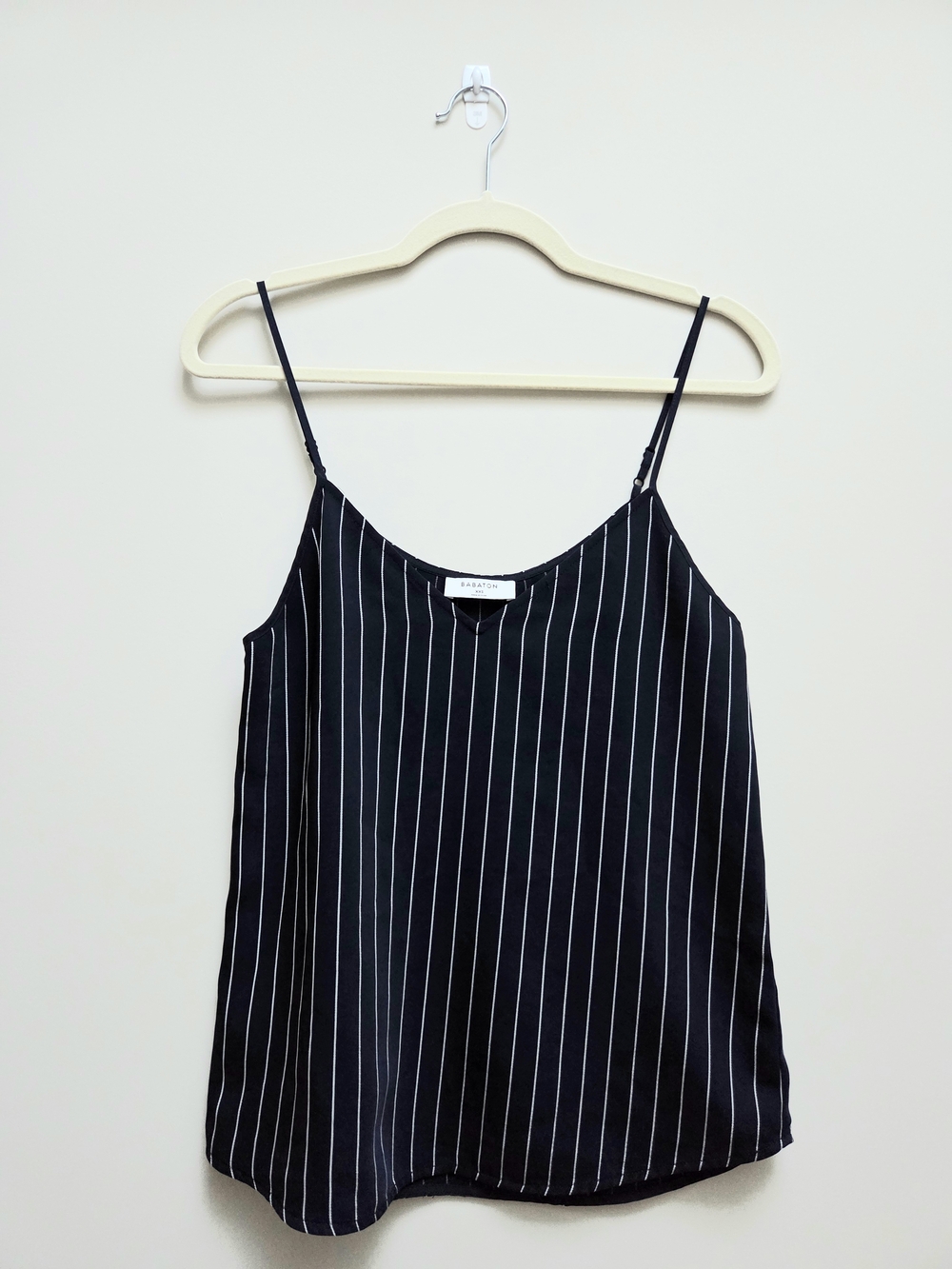 Babaton Navy Pinstriped Camisole